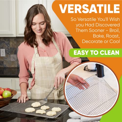 11.5" x 16.5" Stainless Steel Cooling Rack for Baking (2 Count)