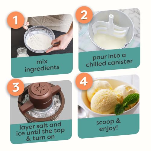 Electric Ice Cream Maker With 6 Qt Capacity