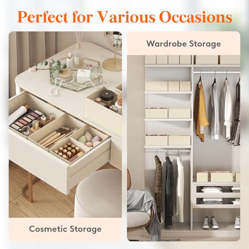 Drawer Organizer Clothes for Closet (16 Count)