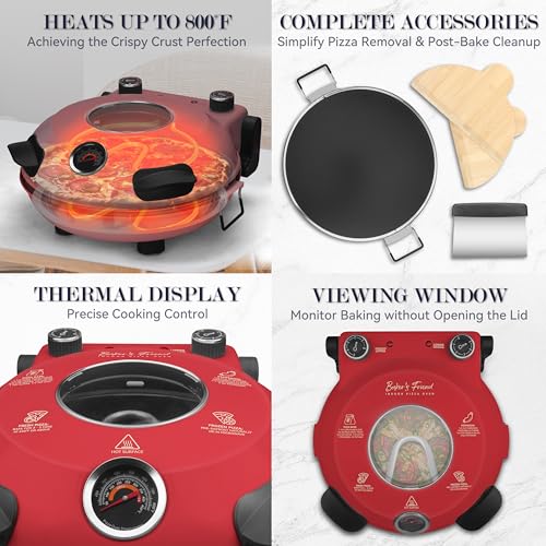 Baker’s Friend Electric Pizza Oven Indoor Countertop