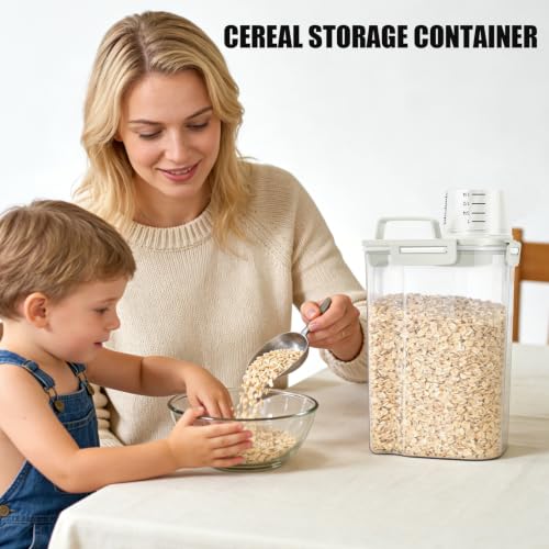 2 Pack 3 Lbs Pet Dog Cat Bird Seed Food Storage Containers for Travel Beige (2 Count)