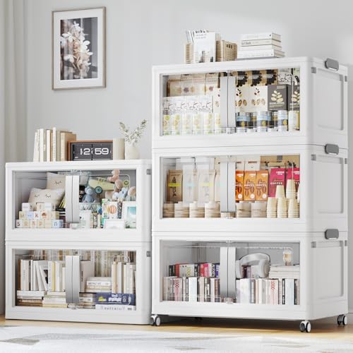 800QT Stackable Storage Bins with Lids (5 Count)