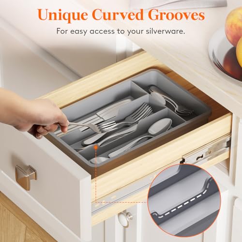 Silverware Drawer Organizer Tray
