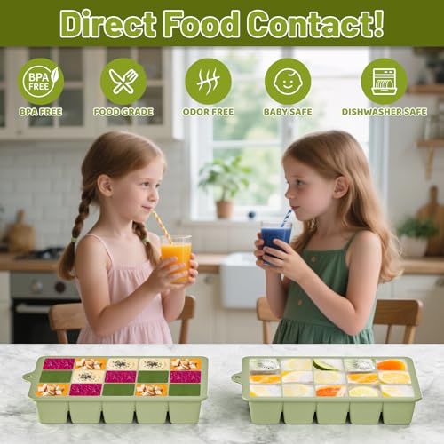 Silicone Ice Cube Tray 2 Pack (2 Count)
