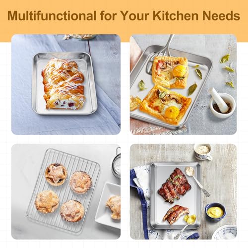 Toaster Oven Tray and Rack Set (2 Count)