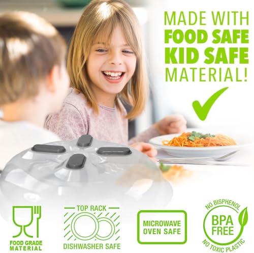 Magnetic Microwave Splatter Cover for Food