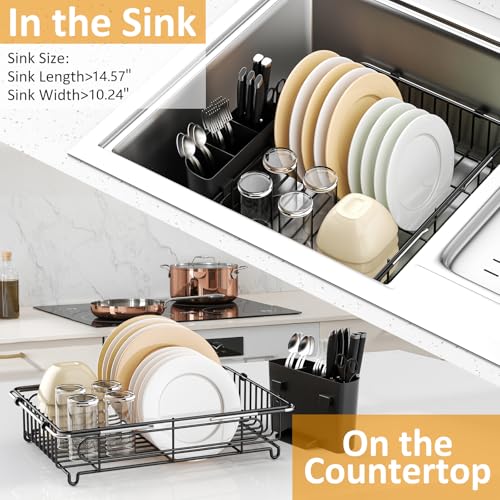 Expandable in Sink Dish Drying Rack
