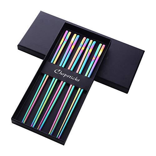 Rainbow Stainless Steel Chopsticks