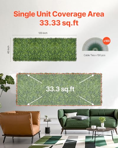 Artificial Grass Wall Panels (33 Sq Ft)