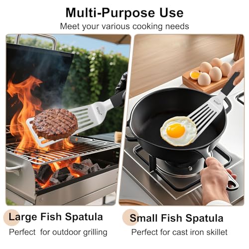 Stainlecss Steel Fish Spatula Set (2 Count)