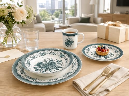Royal 24 Piece Porcelain Dinnerware Set for 6