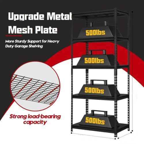 5 Tier Heavy Duty Garage Shelving