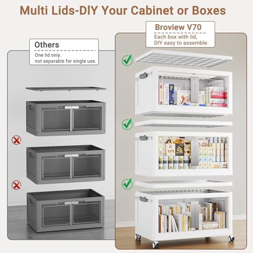800QT Stackable Storage Bins with Lids (5 Count)