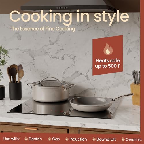 Bakken 12 Piece Ceramic Cookware Set (8 Count)