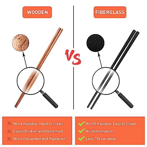 5 Pairs Premium Reusable Chopsticks