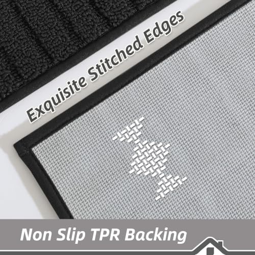 Kitchen Rugs Non Slip Washable 2PCS (10.83 Sq Ft)