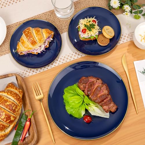 200 Pieces Blue Plastic Plates (200 Count)