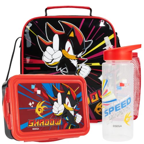 Shadow the Hedgehog Boys Lunch Box 3Pc Set (3 Count)