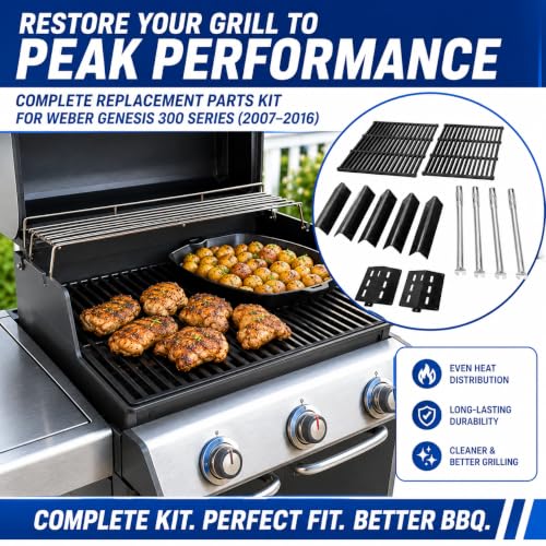 Grill Parts for Weber Genesis 300 Series Grills with Front Control