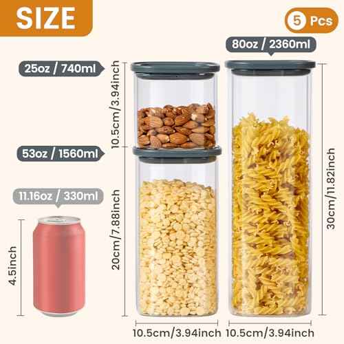 Glass Storage Jars with Lids (255 Count)