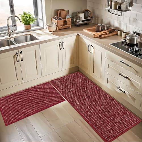 Kitchen Rugs and Mats 2PCS Non (10.67 Sq Ft)