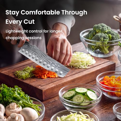 Nakiri Knife 7.2 Inch Japanese Inspired Vegetable Chef Knife