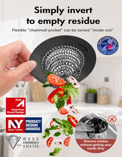 Reversible Kitchen Sink Drain Strainer