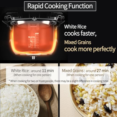 6 Cup Premium IH Pressure Rice Cooker with 304Ti Stainless Steel Inner Pot
