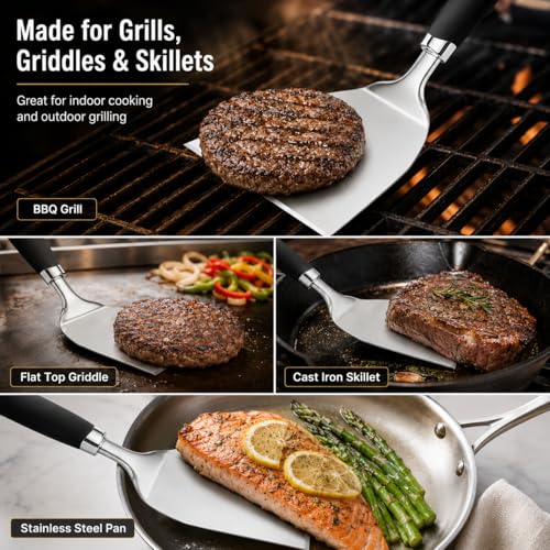 3 Piece Metal Spatula Set (3 Count)