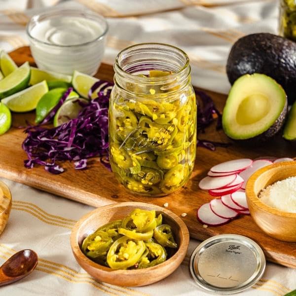 Regular Mouth Glass Mason Jars with Lids and Bands (176.3698 Ounce)