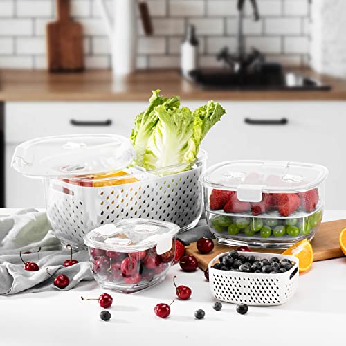 Fresh Produce Vegetable Fruit Storage Containers 3Piece Set