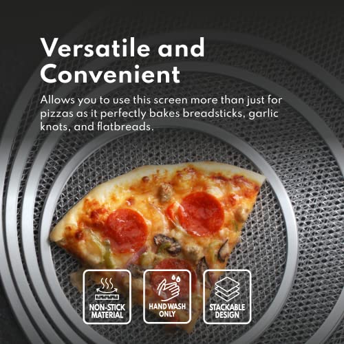 Restaurant Grade Seamless Aluminum Pizza Baking Screen