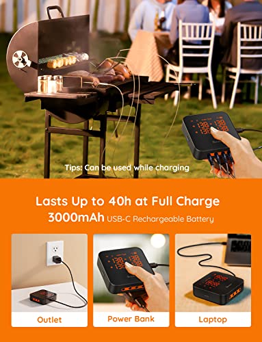WiFi Meat Thermometer Digital with 4 Probe