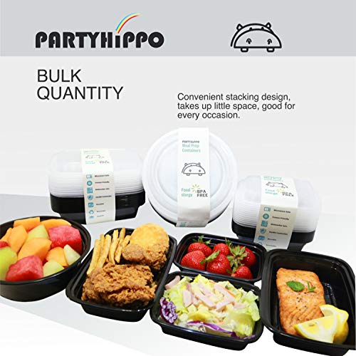 Small Meal Prep Containers Single Lids (12 Count)