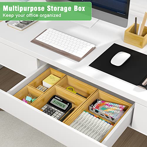 Bamboo Bathroom Drawer Organizer Dividers