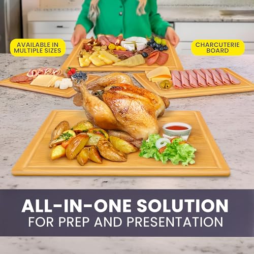 Glue Free Surface™ 2XL Extra Large Bamboo Cutting Board Set of 4 (4 Count)