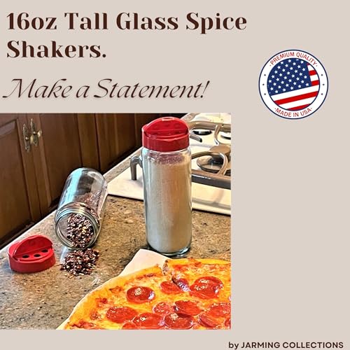 Glass Spice Jars with Shaker Lids (2 Count)