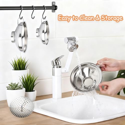 Canning Funnel with Strainer (3 Count)