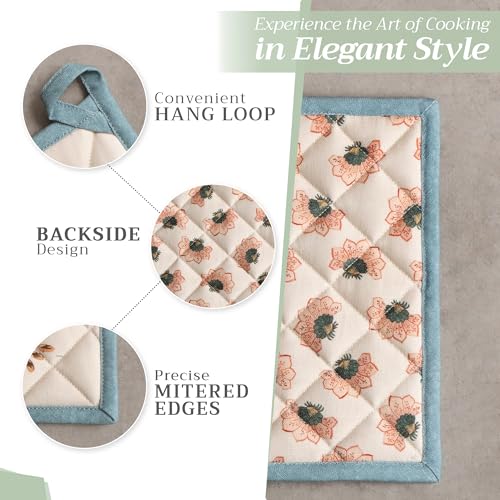 100% Cotton Oven Mitt & Pot Holder Set (2 Count)