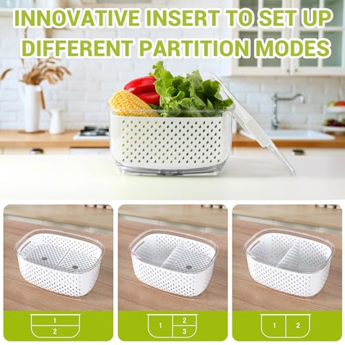 Fresh Produce Vegetable Fruit Storage Containers 3Piece Set