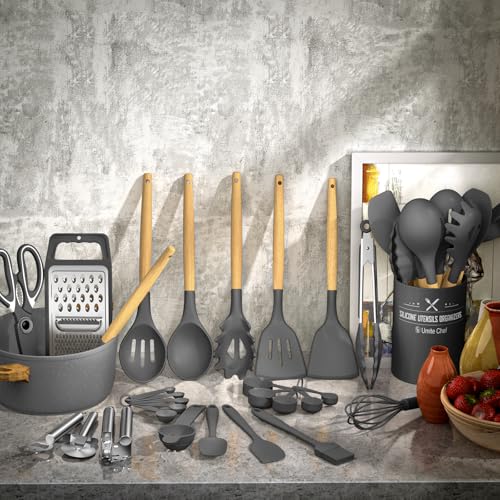 Silicone Kitchen Utensil Set (34 Count)