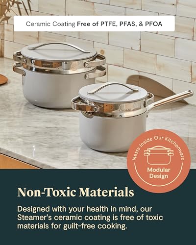 Small and Large Steamer Set with Handles (2 Count)