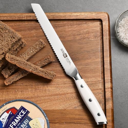 Stahl 8 Piece German Steel Kitchen Knife Block Set (8 Count)