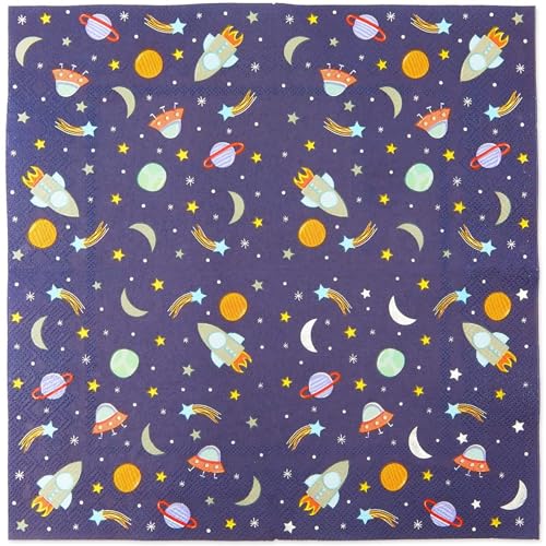 Rocket Ship Space Napkins (50 Count)