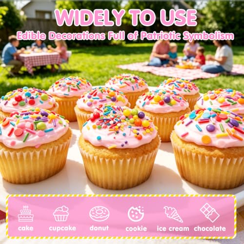 Edible Rainbow Pearl Sprinkles (4.6 Ounce)