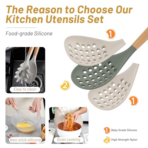 Silicone Kitchen Utensils Set (35 Count)