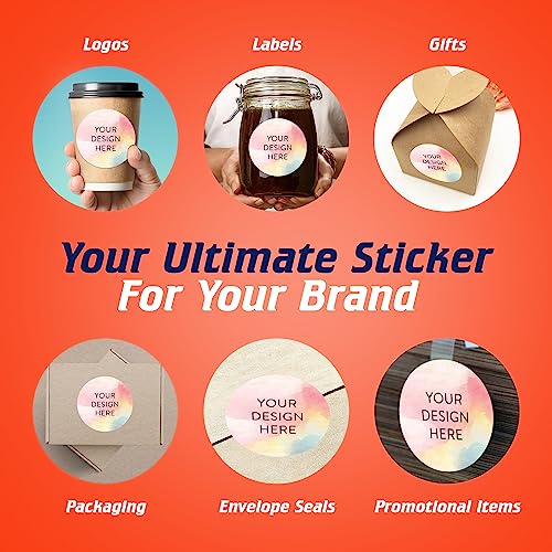 100 Custom Vinyl Stickers (100 Count)