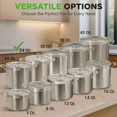 Stainless Steel Stock Pot with Lid