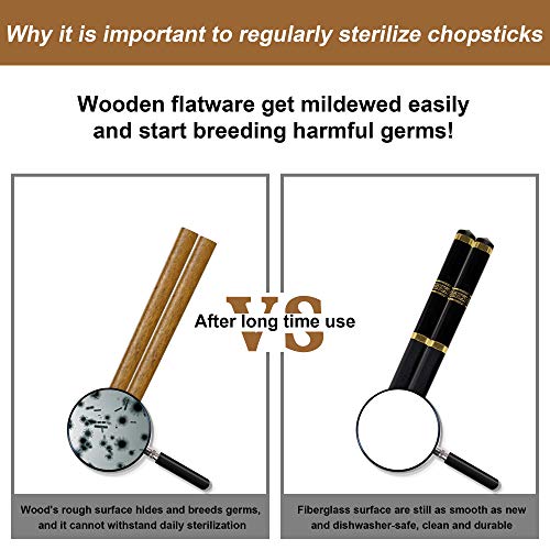 5 Pairs Premium Reusable Chopsticks Gift Set