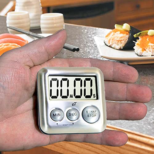 Elegant Digital Kitchen Timer Stainless Steel